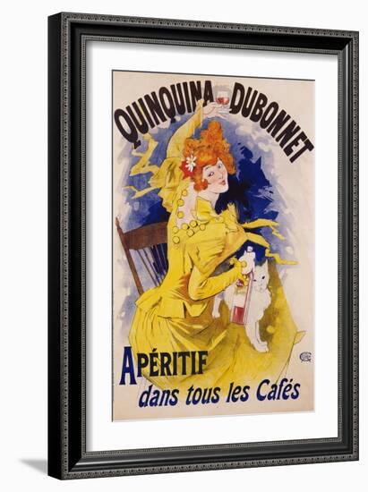 Quinquina Dubonnet Poster-Jules Chéret-Framed Giclee Print