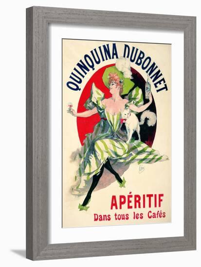 Quinquina Dubonnet Vintage French Advertisement-null-Framed Art Print