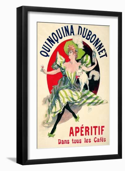 Quinquina Dubonnet Vintage French Advertisement-null-Framed Art Print