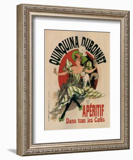 Quinquina Dubonnet-Jules Chéret-Framed Art Print