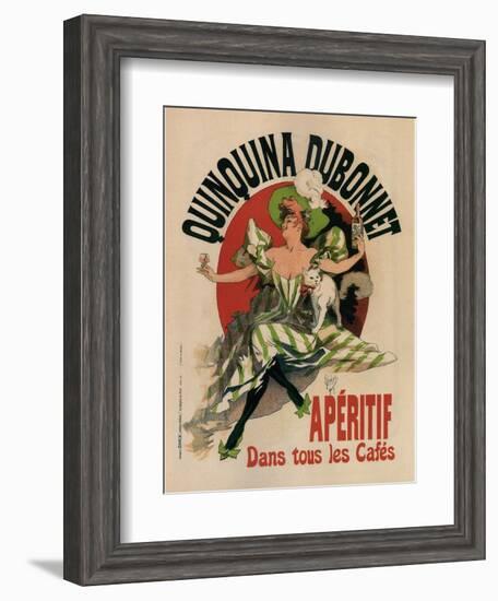 Quinquina Dubonnet-Jules Chéret-Framed Art Print