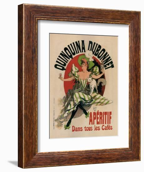 Quinquina Dubonnet-Jules Chéret-Framed Art Print