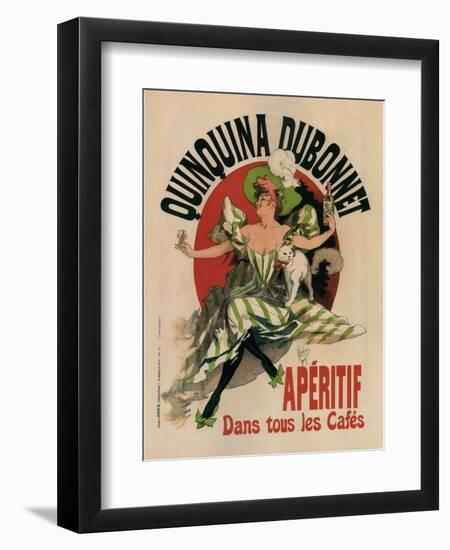 Quinquina Dubonnet-Jules Chéret-Framed Art Print