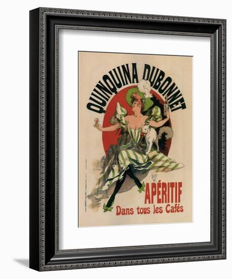 Quinquina Dubonnet-Jules Chéret-Framed Art Print