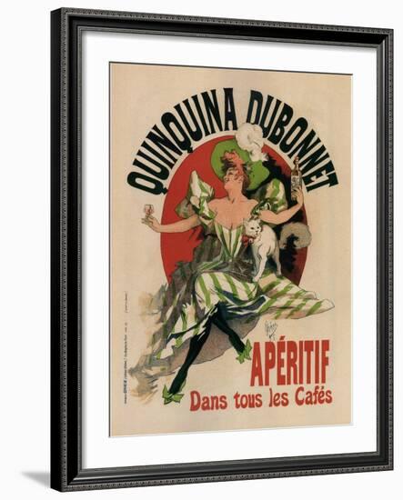 Quinquina Dubonnet-Jules Chéret-Framed Art Print