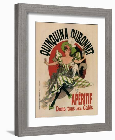 Quinquina Dubonnet-Jules Chéret-Framed Art Print