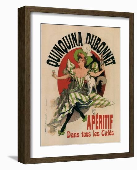 Quinquina Dubonnet-Jules Chéret-Framed Art Print