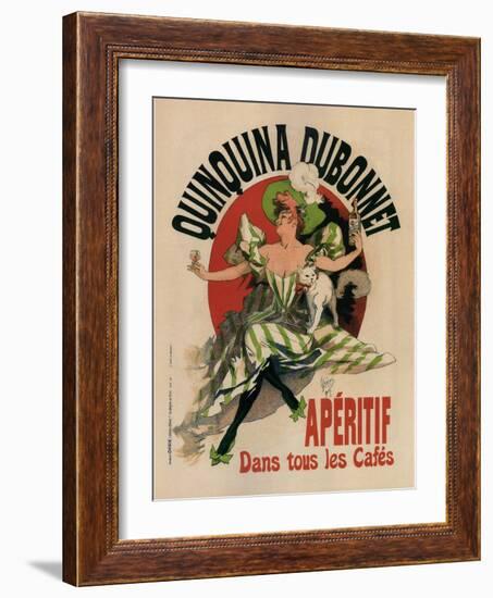 Quinquina Dubonnet-Jules Chéret-Framed Art Print