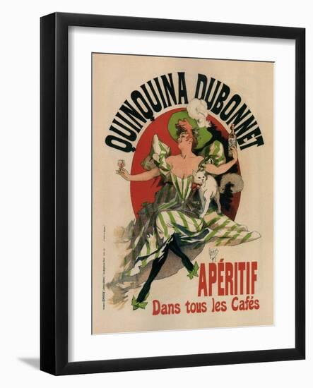 Quinquina Dubonnet-Jules Chéret-Framed Art Print