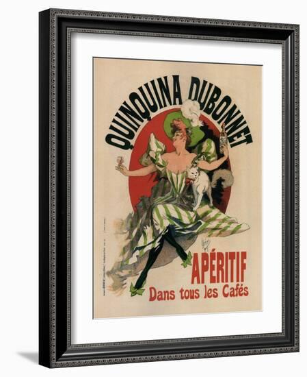 Quinquina Dubonnet-Jules Chéret-Framed Art Print