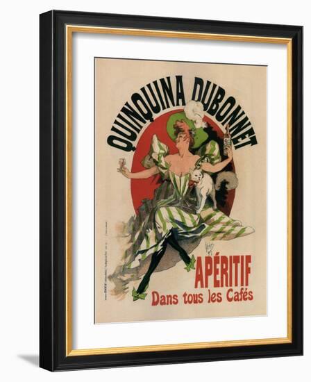 Quinquina Dubonnet-Jules Chéret-Framed Art Print