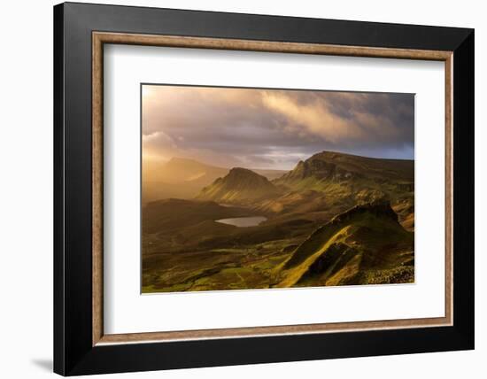 Quiraing in morning light, Isle of Skye, Scotland-Ross Hoddinott-Framed Photographic Print