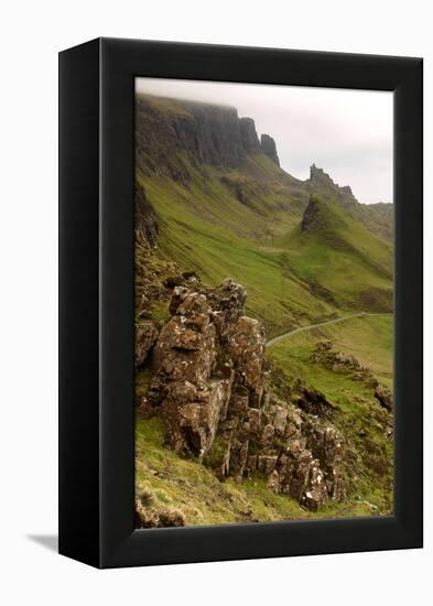 Quiraing, Isle of Skye, Highland, Scotland-Peter Thompson-Framed Premier Image Canvas