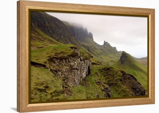 Quiraing, Isle of Skye, Highland, Scotland-Peter Thompson-Framed Premier Image Canvas