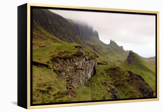 Quiraing, Isle of Skye, Highland, Scotland-Peter Thompson-Framed Premier Image Canvas