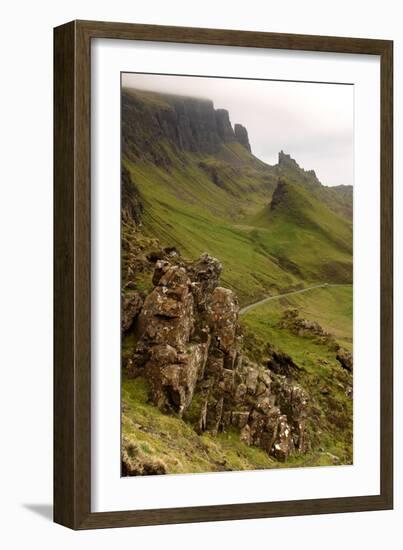 Quiraing, Isle of Skye, Highland, Scotland-Peter Thompson-Framed Photographic Print