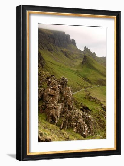 Quiraing, Isle of Skye, Highland, Scotland-Peter Thompson-Framed Photographic Print