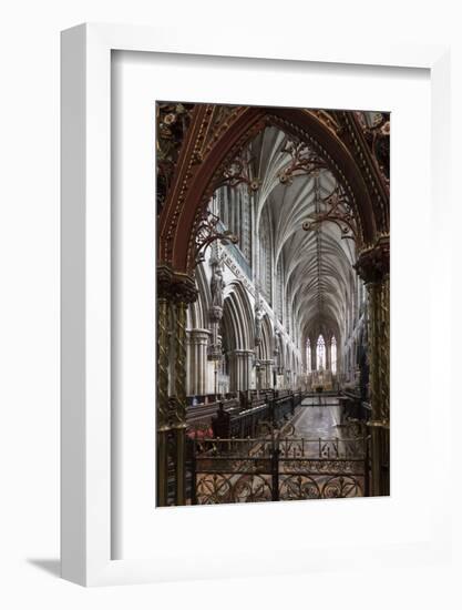 Quire Seen Through the Skidmore Screen, Lichfield Cathedral, Staffordshire, England, United Kingdom-Nick Servian-Framed Photographic Print