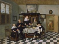 Interior with Fisherman and Man Beside a Bobbin and Spool-Quiringh Gerritsz van Brekelenkam-Art Print