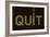 Quit Smoking Message On A Led Screen-wongstock-Framed Art Print