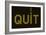 Quit Smoking Message On A Led Screen-wongstock-Framed Art Print