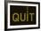 Quit Smoking Message On A Led Screen-wongstock-Framed Art Print