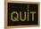 Quit Smoking Message On A Led Screen-wongstock-Framed Stretched Canvas