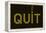 Quit Smoking Message On A Led Screen-wongstock-Framed Stretched Canvas