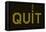 Quit Smoking Message On A Led Screen-wongstock-Framed Stretched Canvas