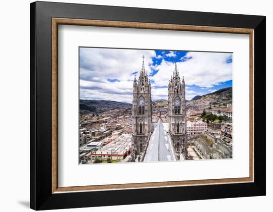 Quito Old Town Seen from the Roof of La Basilica Church, Quito, Ecuador, South America-Matthew Williams-Ellis-Framed Photographic Print