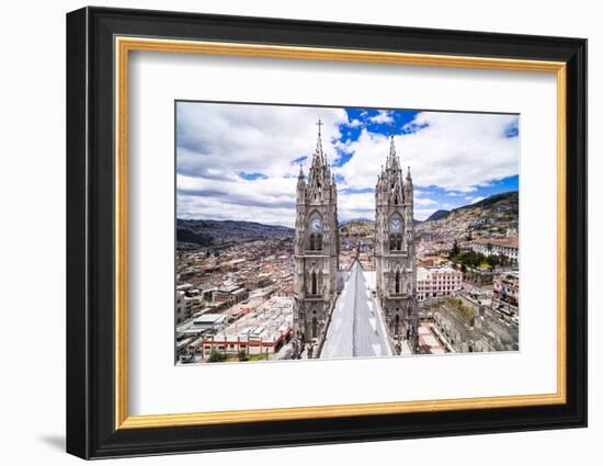 Quito Old Town Seen from the Roof of La Basilica Church, Quito, Ecuador, South America-Matthew Williams-Ellis-Framed Photographic Print