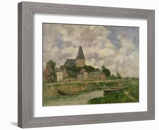 Quittebeuf, 1893-Eugène Boudin-Framed Giclee Print