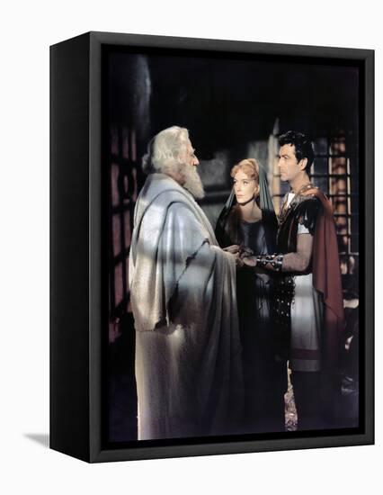 Quo Vadis ? by Mervyn Le Roy with Finlay Currie, Deborah Kerr and Robert Taylor, 1951 (photo)-null-Framed Stretched Canvas