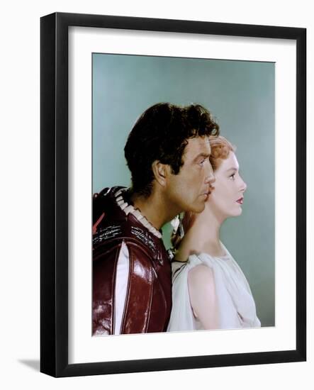Quo Vadis ? by Mervyn Le Roy with Robert Taylor and Deborah Kerr, 1951 (photo)-null-Framed Photo