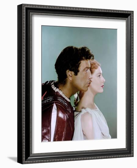 Quo Vadis ? by Mervyn Le Roy with Robert Taylor and Deborah Kerr, 1951 (photo)-null-Framed Photo
