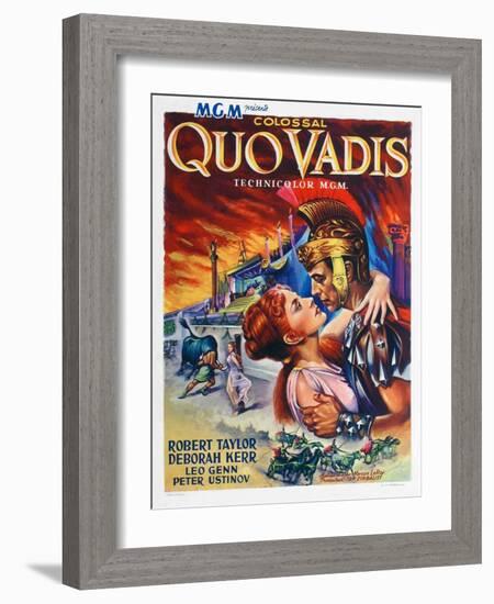 Quo Vadis, Deborah Kerr, Robert Taylor, 1951-null-Framed Art Print