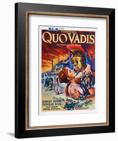 Quo Vadis, Deborah Kerr, Robert Taylor, 1951-null-Framed Premium Giclee Print