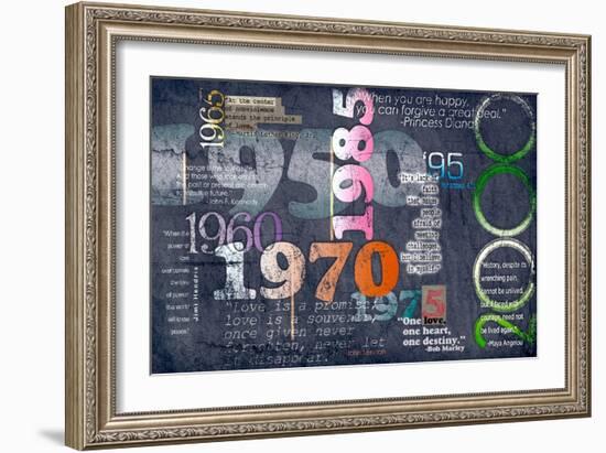 Quotation Timeline-null-Framed Premium Giclee Print