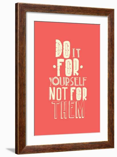 Quote, Inspirational Poster, Typographical Design-Vanzyst-Framed Art Print