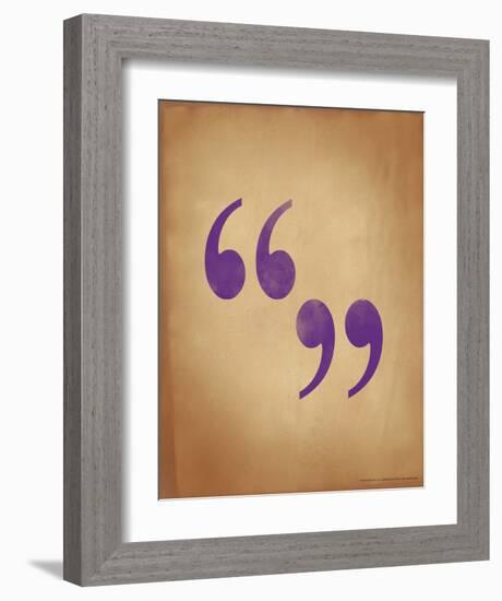 Quote Marks-Jeanne Stevenson-Framed Giclee Print