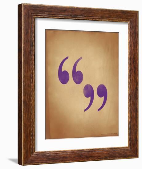 Quote Marks-Jeanne Stevenson-Framed Giclee Print