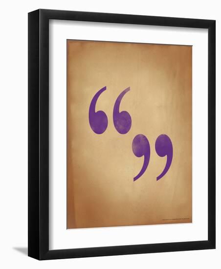 Quote Marks-Jeanne Stevenson-Framed Giclee Print