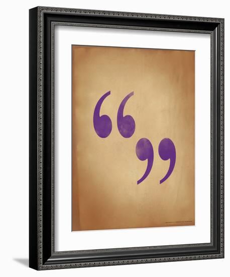 Quote Marks-Jeanne Stevenson-Framed Giclee Print