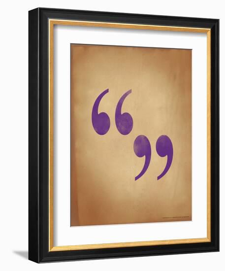 Quote Marks-Jeanne Stevenson-Framed Giclee Print