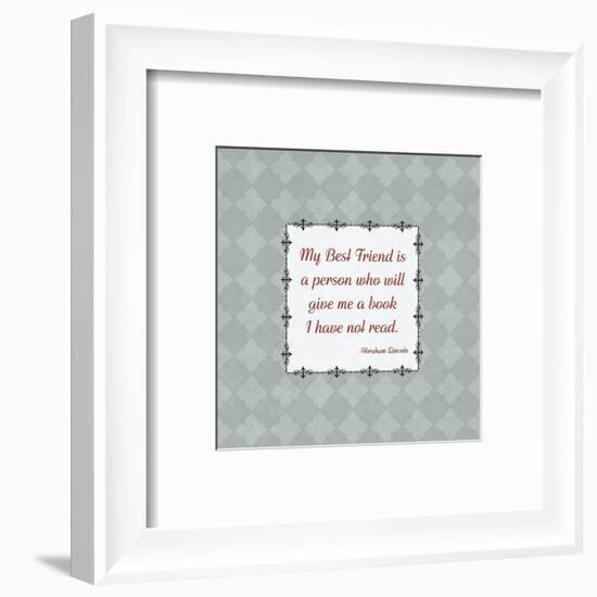 Quotes - Lincoln - On Books-BG^Studio-Framed Art Print