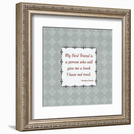 Quotes - Lincoln - On Books-BG^Studio-Framed Art Print