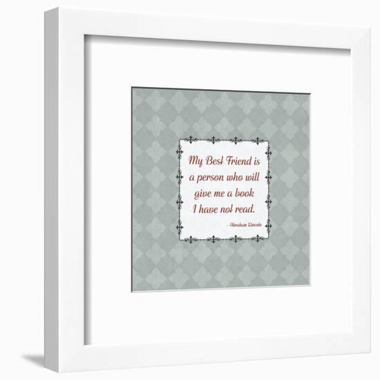 Quotes - Lincoln - On Books-BG^Studio-Framed Art Print