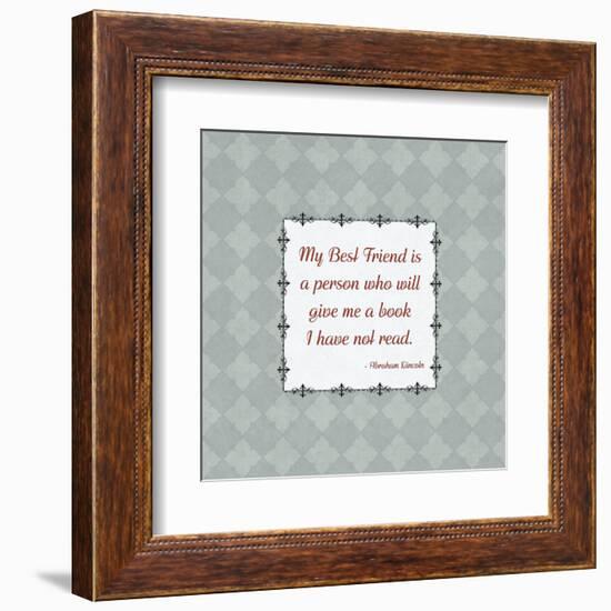 Quotes - Lincoln - On Books-BG^Studio-Framed Art Print