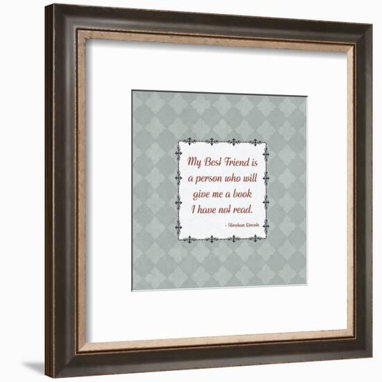 Quotes - Lincoln - On Books-BG^Studio-Framed Art Print