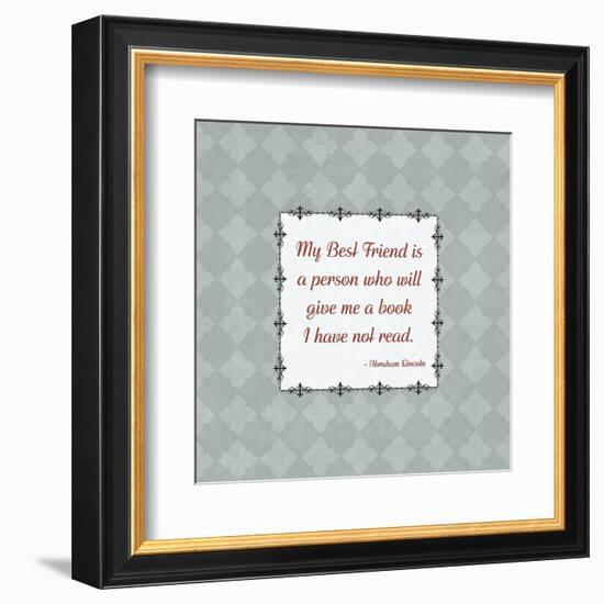 Quotes - Lincoln - On Books-BG^Studio-Framed Art Print